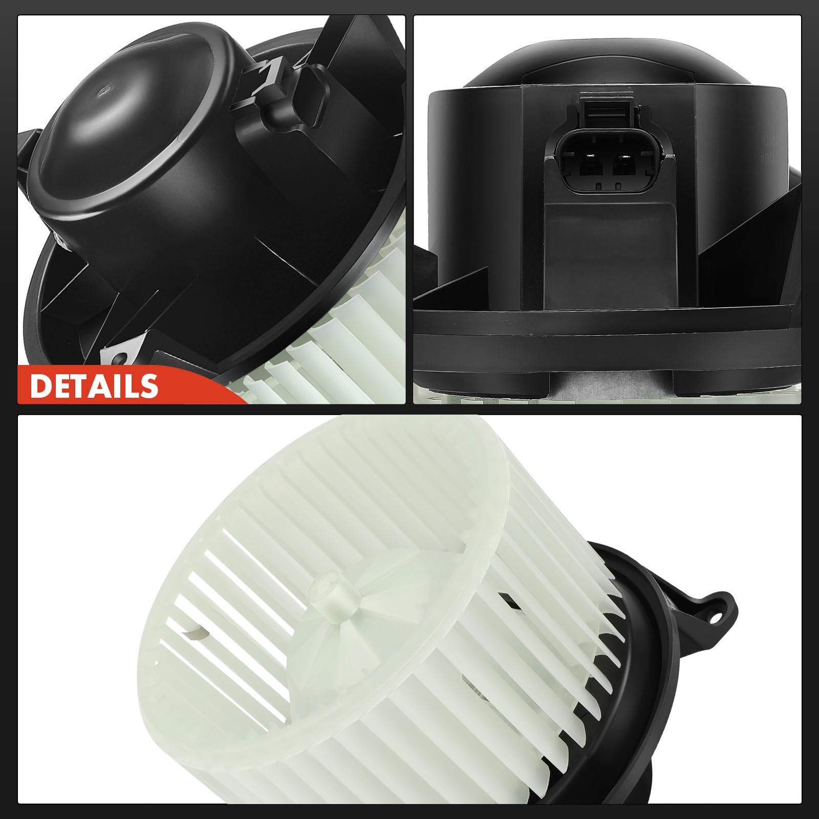 A-Premium HVAC A/C Heater Blower Motor with 3-Mounting Holes Replacement for Chevy, GMC, Cadillac, Hummer Vehicles - 2003-2006 Silverado 1500, Sierra 1500, Escalade EXT, H2 - Replace# 89023346, 700101