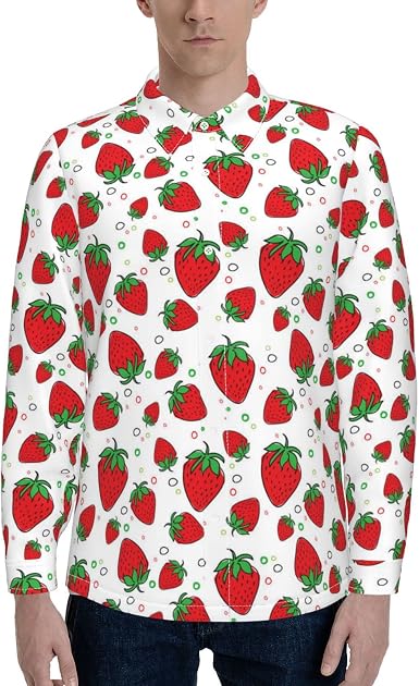 YUMEBLTD Strawberry Shirts, Long Sleeve 