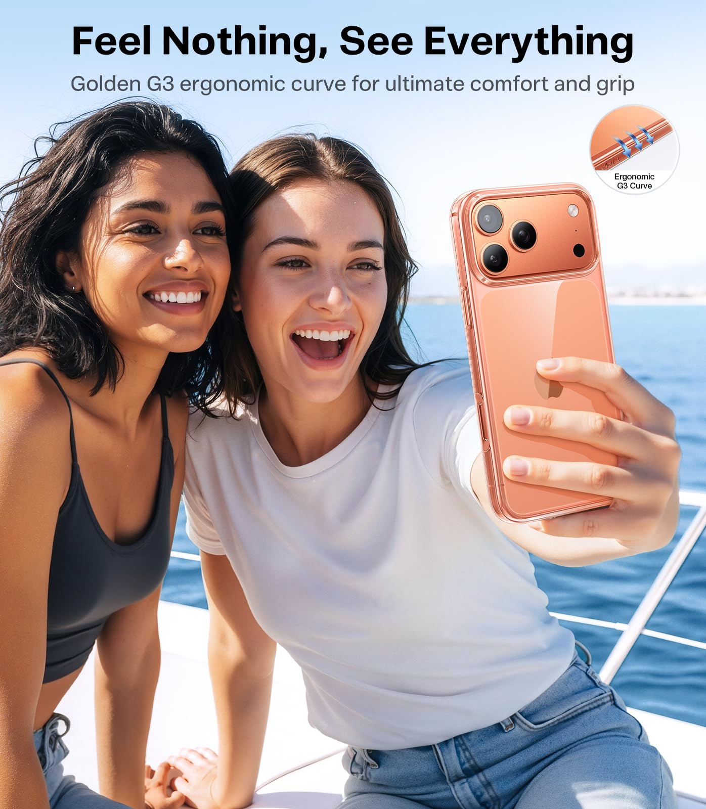 TORRAS for iPhone 17 Pro Case Crystal Clear, Ultra-Thin, 2025 Upgraded Non-Yellowing, Military-Grade Protection, Transparent Slim Case for iPhone 17 Pro Phone Case, Soft, Anti-Scratch, Clear