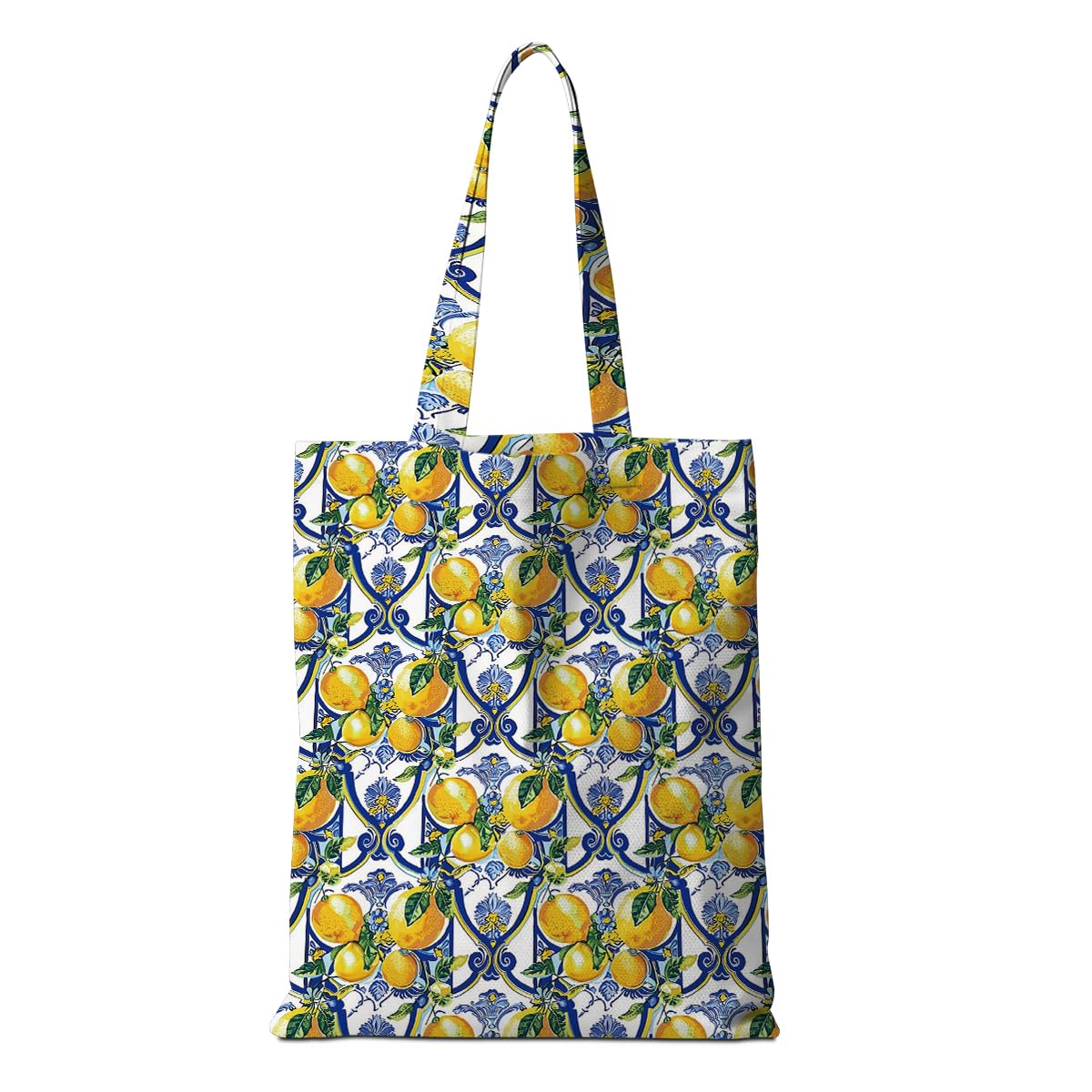 AOZHUO Lemon Tote Bag - Italy Travel Weekender Bag - Raccoon Gifts - Lemon Lovers Gifts for Shopping & Vacation