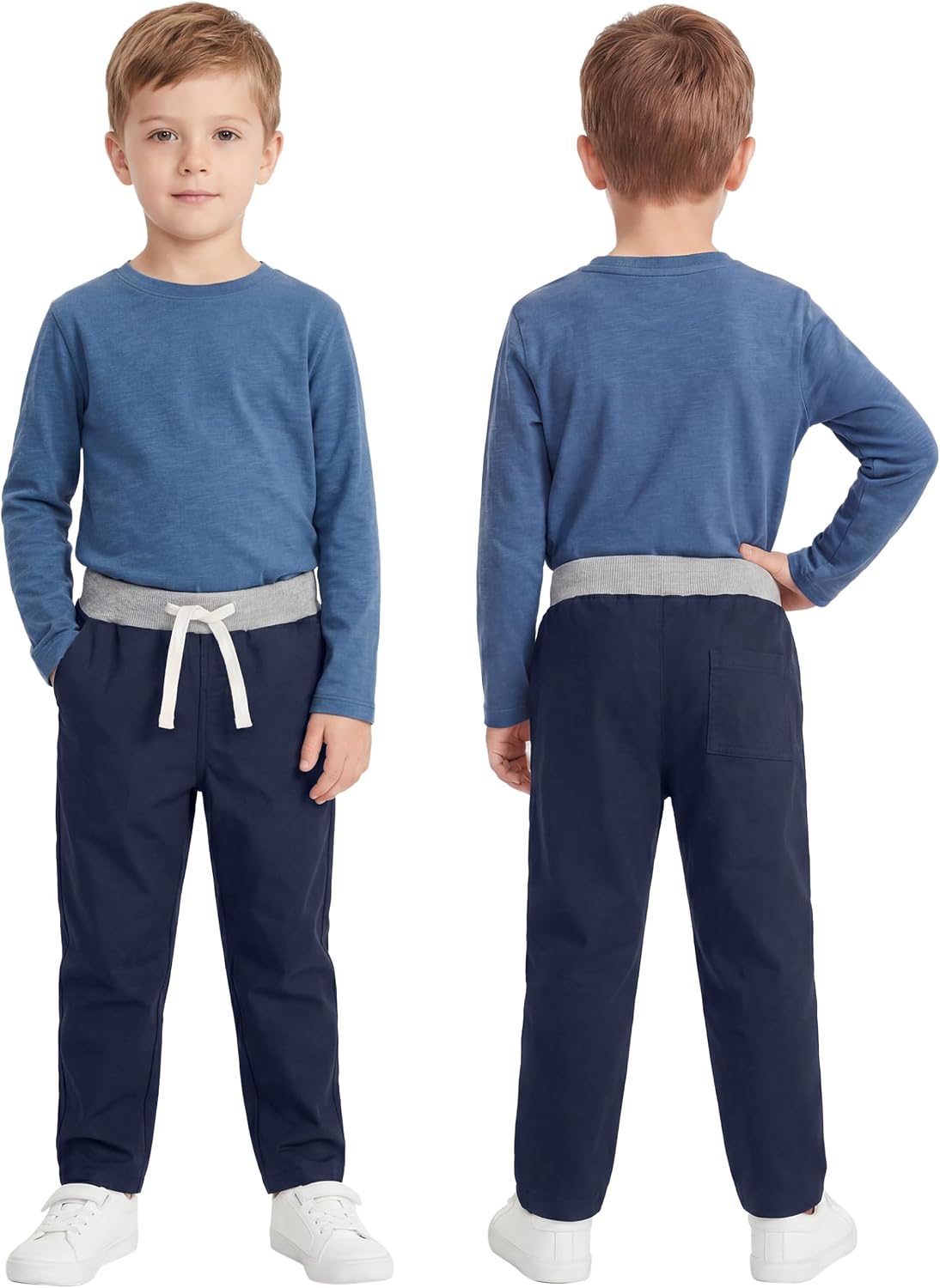 Resinta Boy and Toddler Boys’ Pants Boys Uniform Pants Pull on Jogger Pants