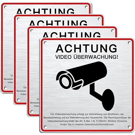 EXCEART Trittverbot Aufkleber 4er Set - Vinyl Warnschilder Für Innen & Außenbereich 6x6cm