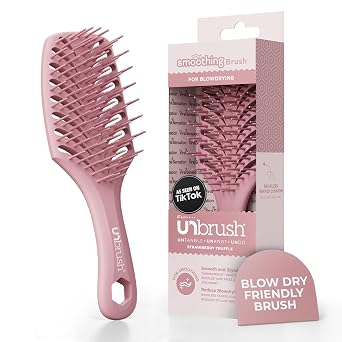 FHI Heat UNbrush Smooth Collection Heat Resistant Detangling Smoothing Brush for Pain-Free Brushing on All Hair Types