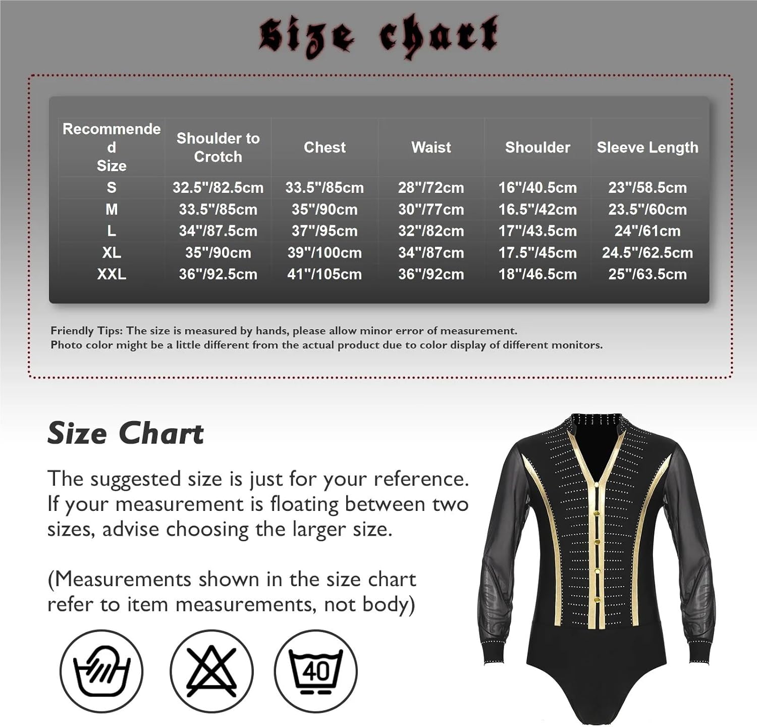 Mens Rhinestone V Neck Dance Shirts Unitard Ballroom Modern Latin Tango Rumba Long Sleeve Leotard Bodysuit Dancewear