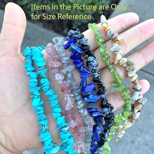 Miniatura 6 de Adabele - Cuentas sueltas de cuarzo negro natural de 1 hebra, cuentas sueltas perforadas, forma libre de agujero de 0.197 in-0.315 in, espaciador de