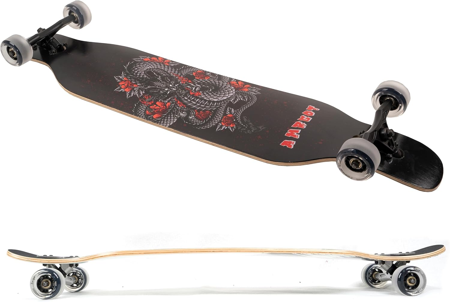 Amrgot 42 inches Complete Longborads Drop Through Deck Concave Cruise Professional Longboards