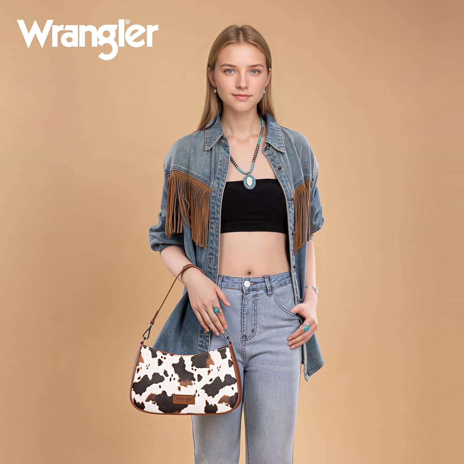 Wrangler Cow Wallet and Small Purse
