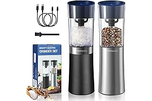 Gravity Electric Salt and Pepper Grinder Set: A Refined Dining Experience
