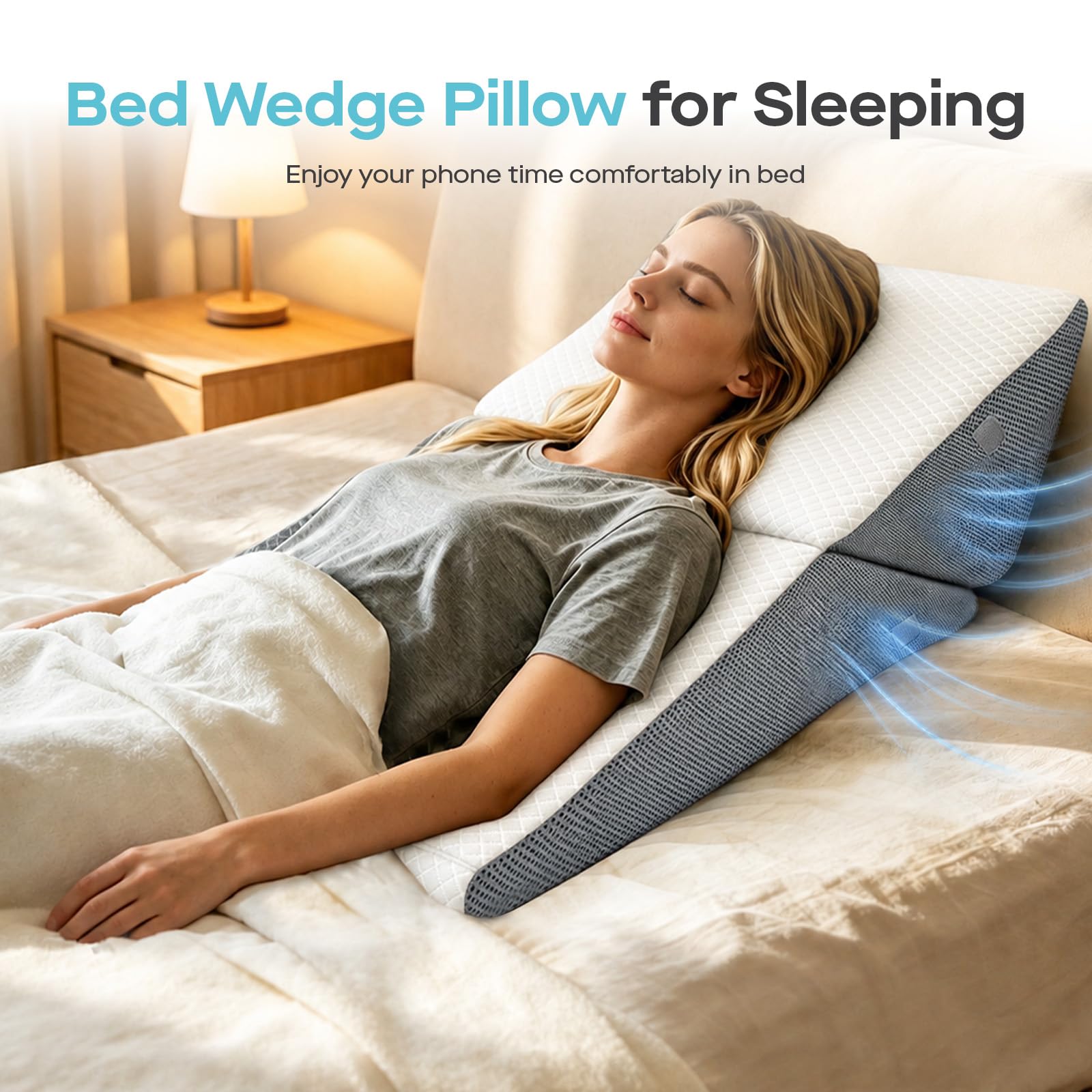 Agrish Weiches Keilkissen Bett
