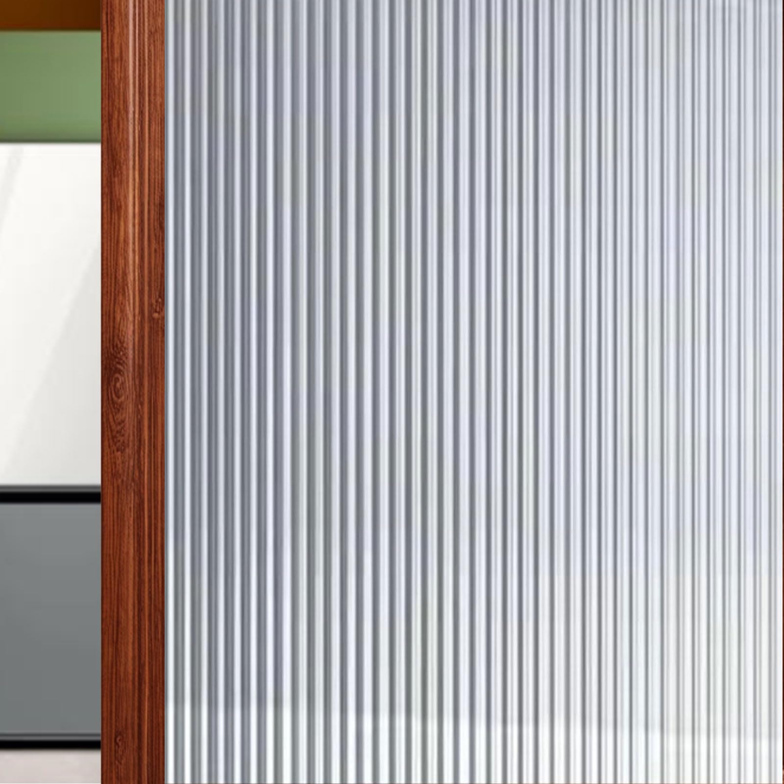 Pellicola Oscurante Vetri Finestre 60 x 490 cm Autoadesive Anti-Uv Elettrostatica Opaca Pellicola Protettiva per Finestra per Casa Ufficio Bagno, Chang Hong 2