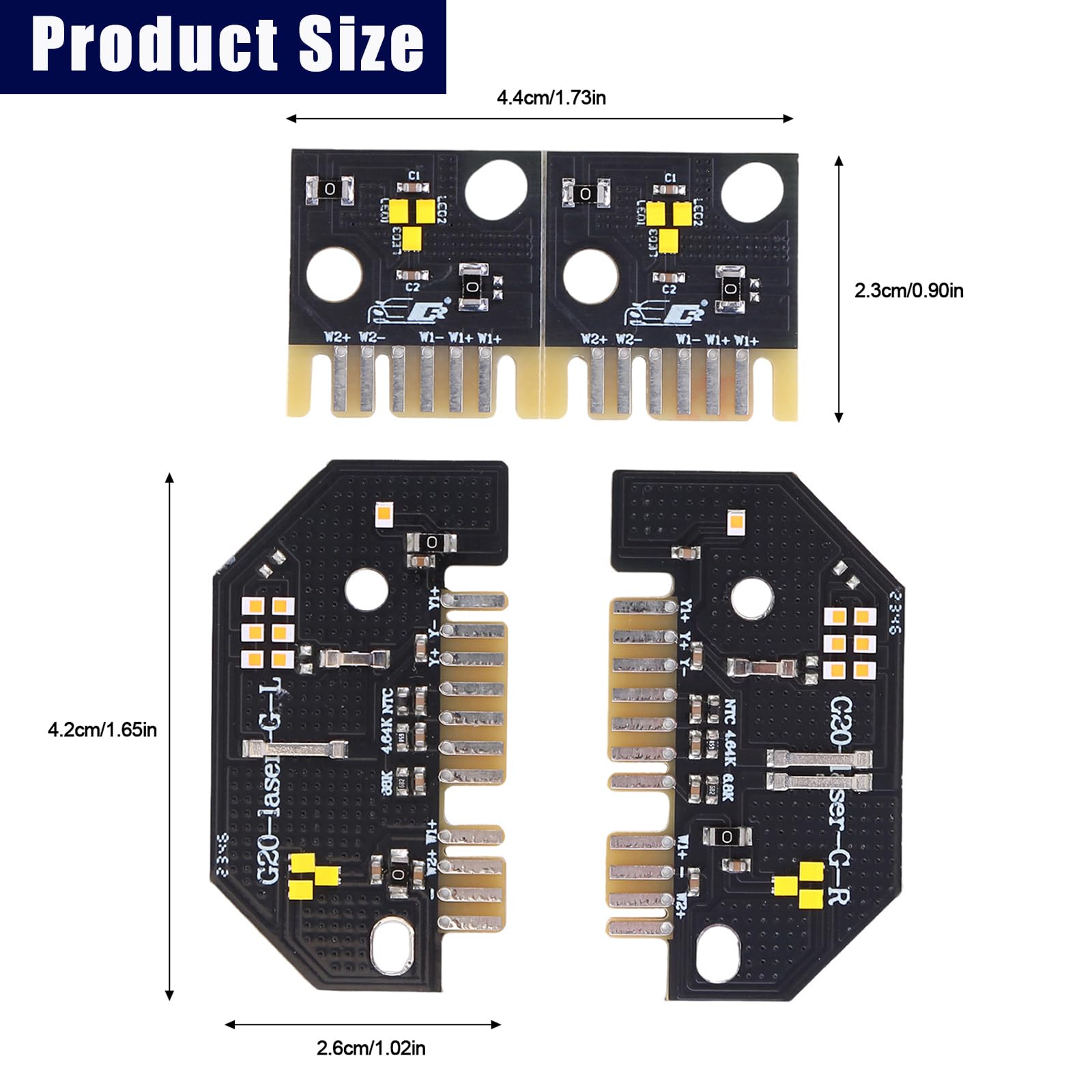4Pcs Lemon Yellow DRL Angel Eyes LED Boards Set Compatible for G20 G21 320I 330i M340i 2019-2022, LED Daytime Running Lights,Yellow Angel Eye DRL Boards Replaces 1420000423 63118496133 8496133