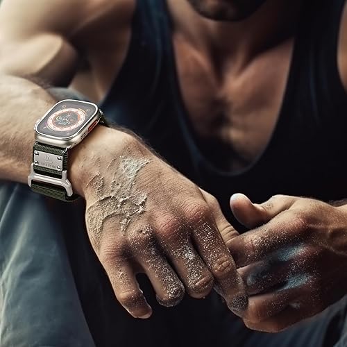 Miniatura 5 de Suitisbest Correa deportiva compatible con Apple Watch Ultra 2 BandApple Watch Ultra Band 1.929 in 1.772 in 1.732 in 1.654 in para hombre, correa