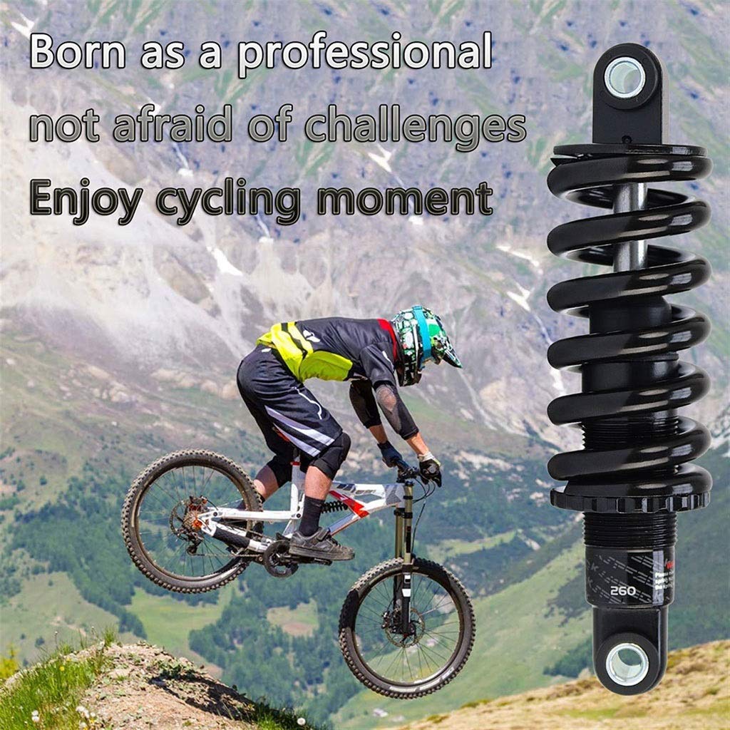 MTB. Rowerowa tylna amortyzator sprężyna 125mm, z tuleją i śrubą XC. Miękki ogon, elektryczne rowery, skuter, składany rower (Size : 550 Lbs)