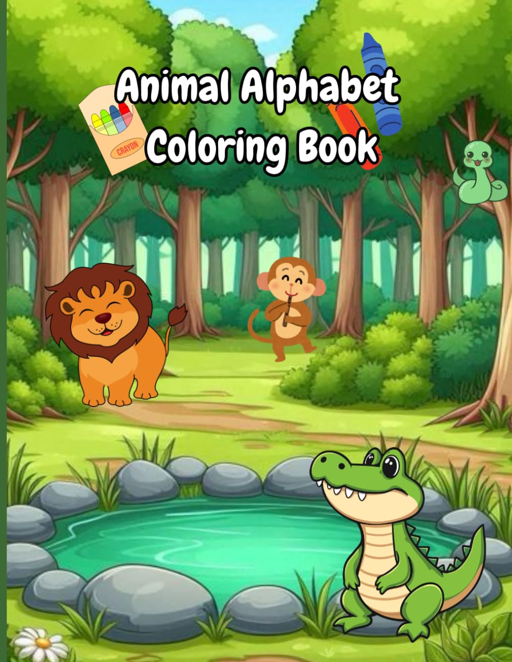 Animal Alphabet A–Z: Fun Coloring Book for Kids: Learn Letters and Animals While Coloring Fun Illustrations!