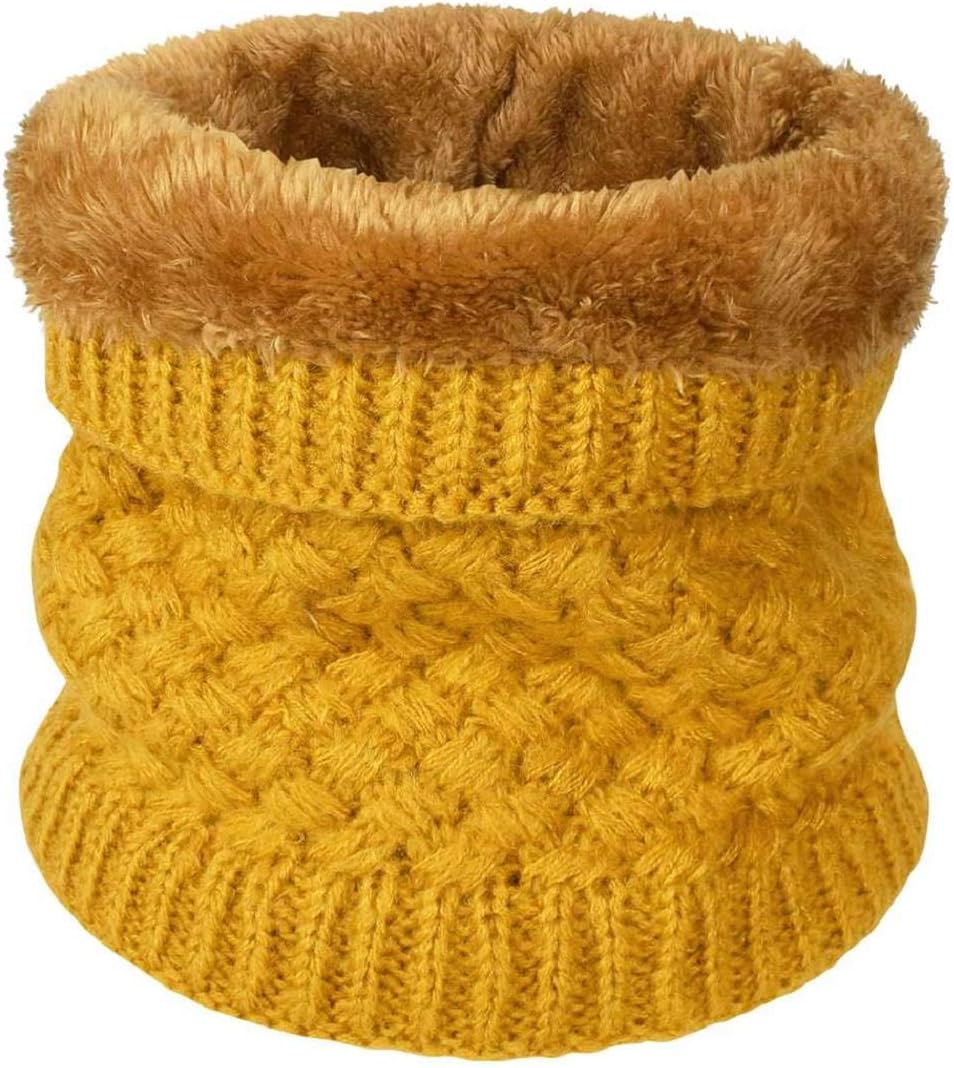 Yuson GirlWomen knitted Snood Scarf Loop Infinity fur Neckerchief Lady Neck Warmer Wrap Scarves