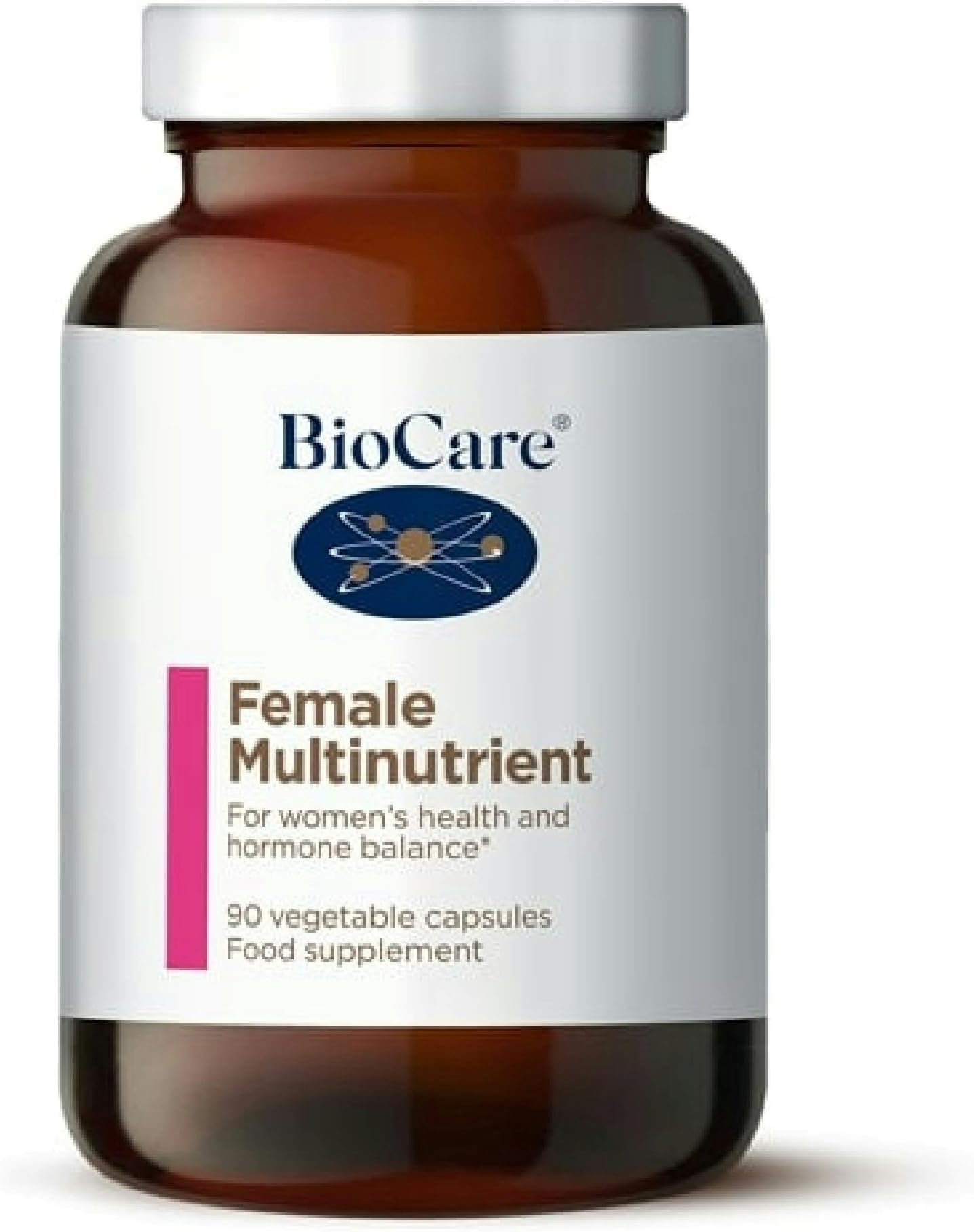 Female Multinutrient - Multivitamin with Magnesium, Iron, Zinc, B6 & D3 for Energy, Hormone, Skin, Hair, and Immune Support - 90 Capsules