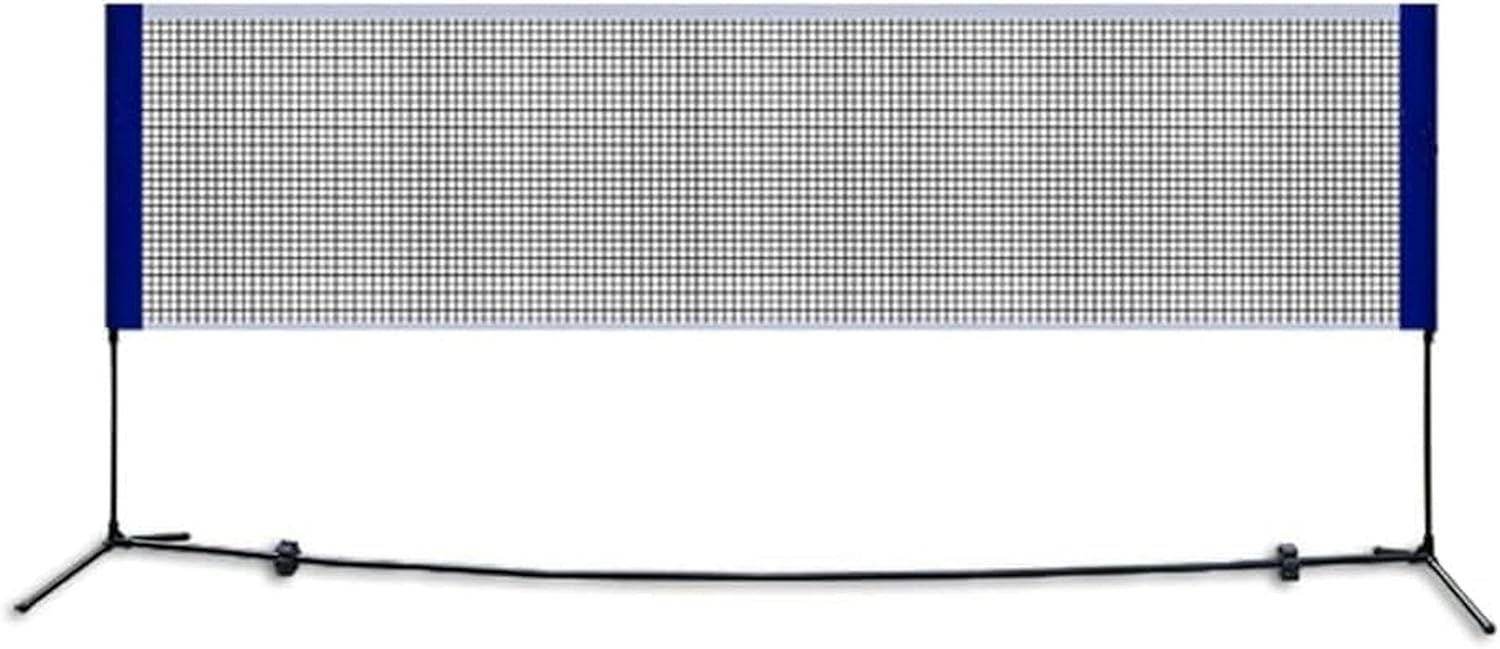 Badminton Net 4m, Badminton Net Set, Badminton Net for Garden with Poles, Comes with 2 Badminton Rackets, 12 Shuttlecocks