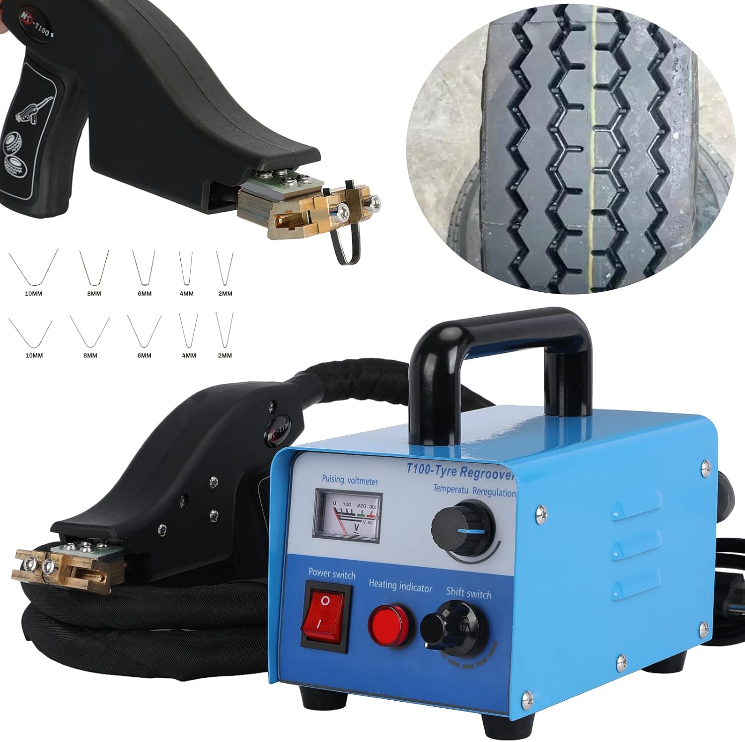 Buy DIYAREA Tire Iron Machine Grooving Tools,110V 400W Tyre Iron Regroover,Professional Tire