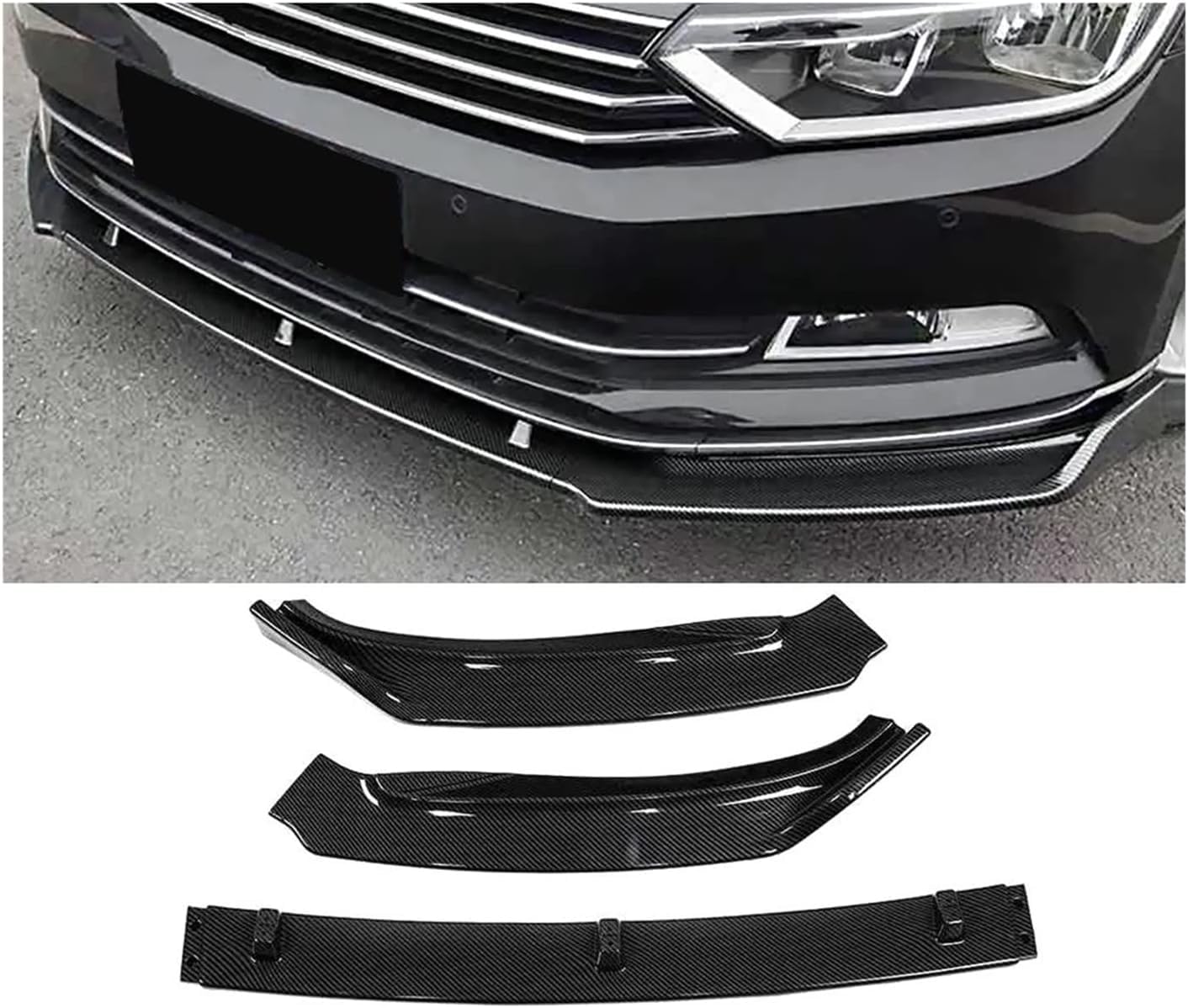 Kit protection aileron Passat B8 anti-choc avec diffuseur bas