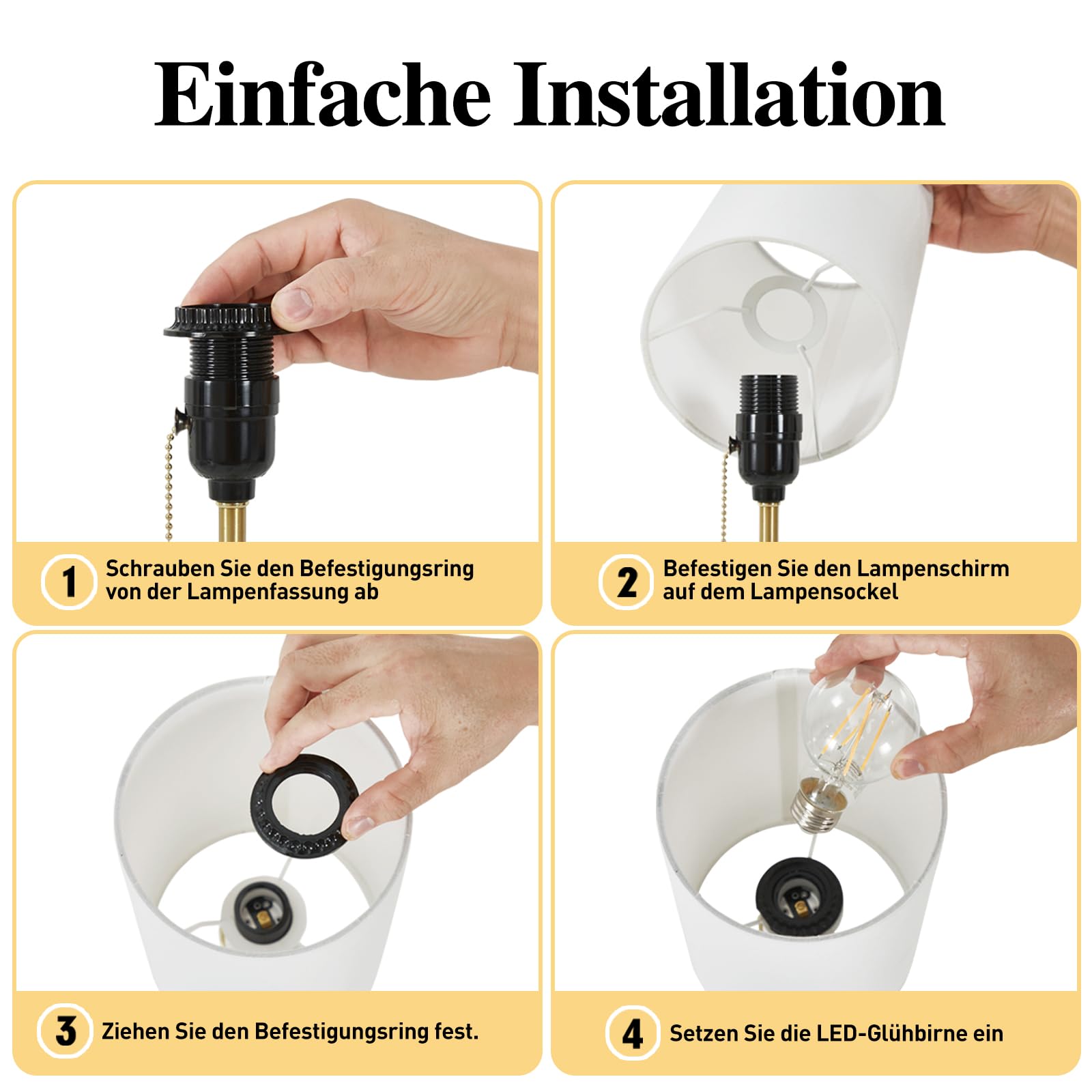 GyroVu Nachttischlampen im 2er-Set, minimalistische Tischlampe mit Zugkette, moderne Nachttischlampe mit Marmorfuß, goldene Tischlampe für Schlafzimmer, Wohnzimmer, Büro