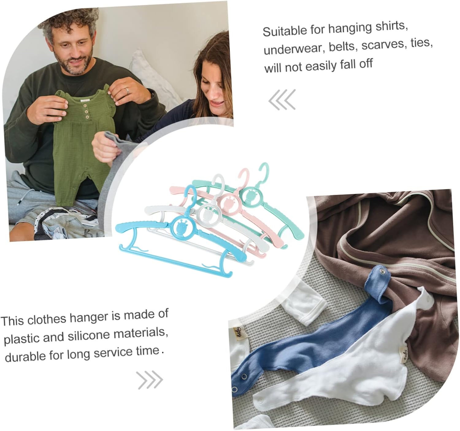 20pcs Clothes Hangers Boy Girl Hangers for Closet Clothes Boys and Girls