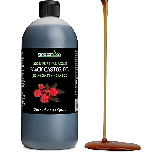 Miniatura 2 de GreenIVe - Aceite de ricino negro jamaicano - 100 puro - exclusivamente en Tienda 32 onzas