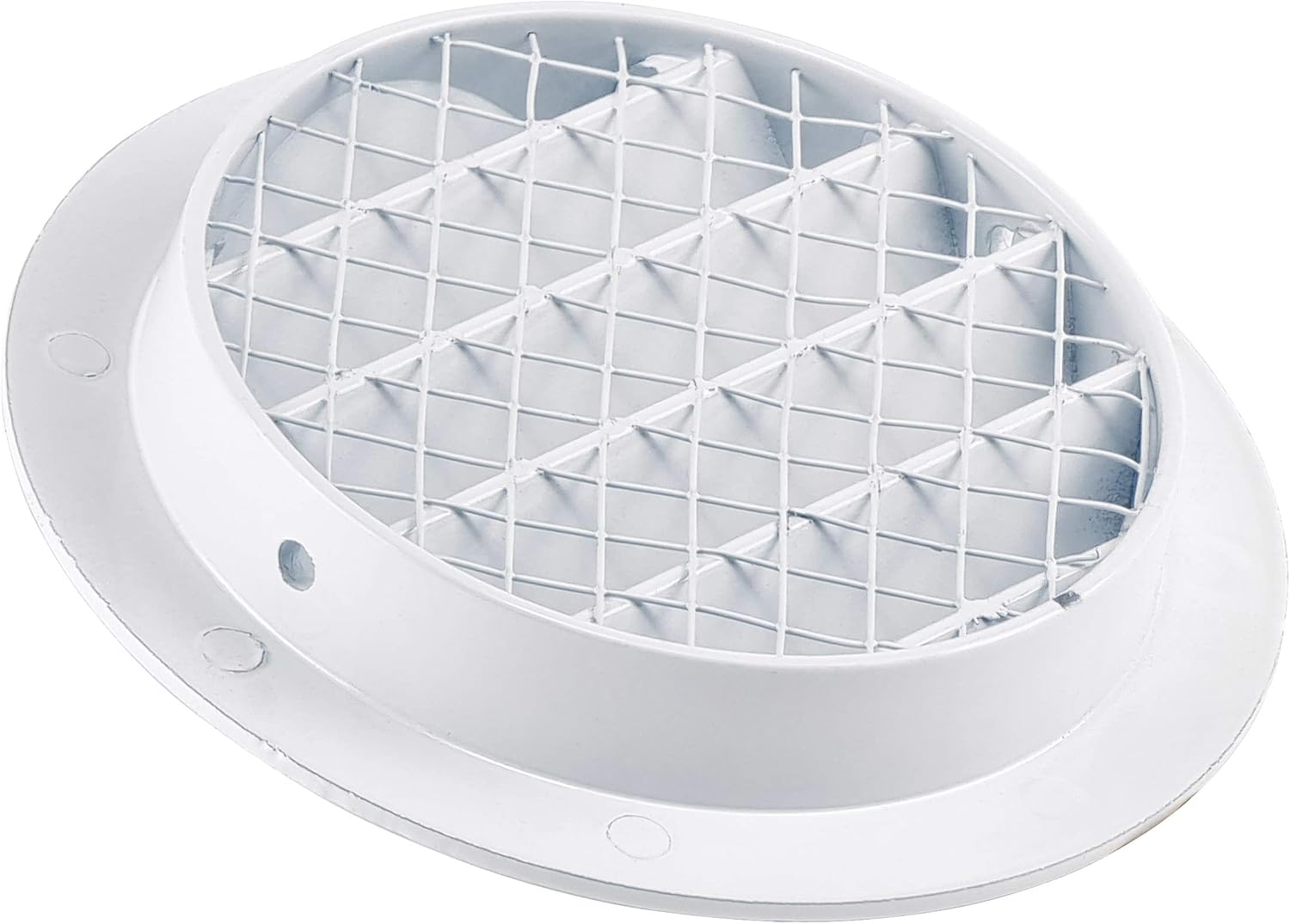 Steinberg14 White 100mm / 4 inch Ventilation Grille, Grid Air Vent Cover for Round Ducting Vent Pipe Cover - Image 5