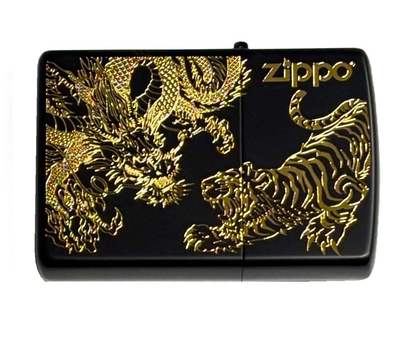 ZIPPO 虎柄　未使用 ZIPPO（ジッポー） ライター 虎 細密レーザー彫刻＆金差し 和柄