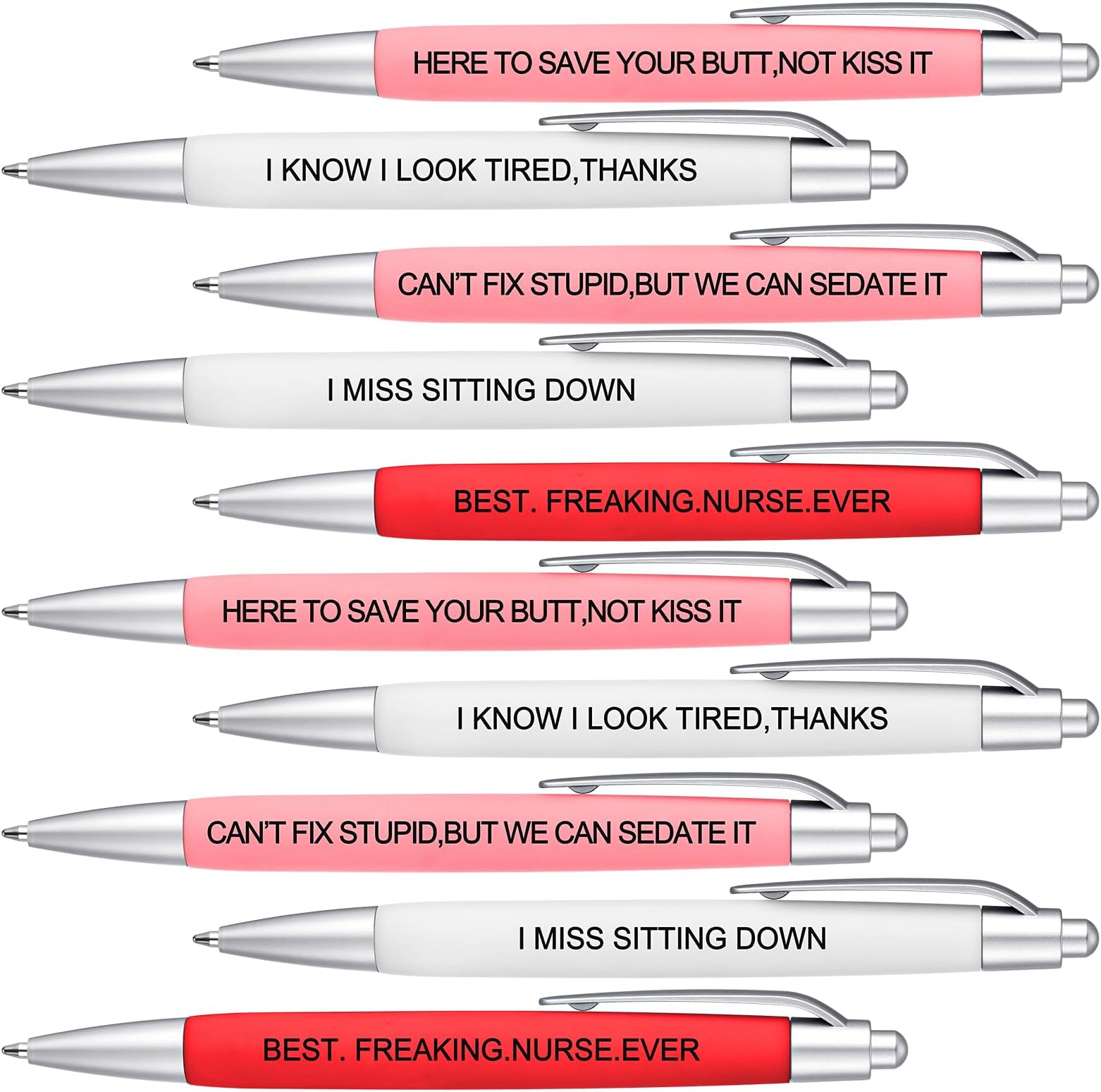 10 Pcs Pet Lovers Pens Funny Phrase Cat Dog Lovers