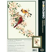 Dimensions Crewel Embroidery Kit - Cardinals In Dogwood