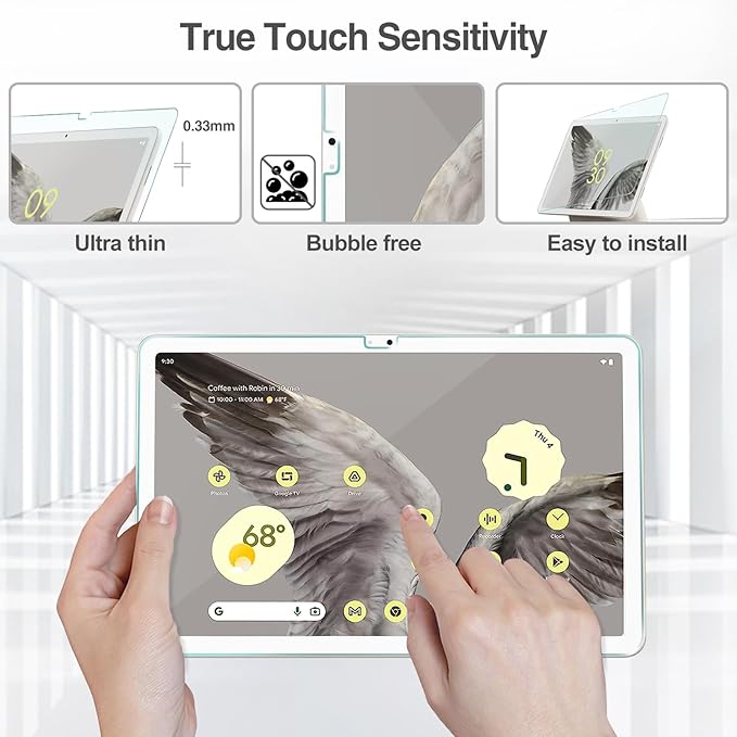 Protector de Pantalla de Vidrio Templado para Google Pixel Tablet 11" miniatura 3