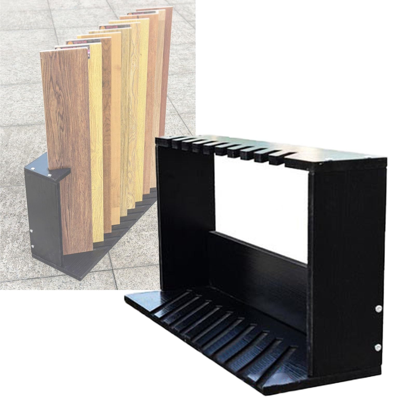Présentoir de carreaux pour dynamiser l'exposition des céramiques en salle de vente