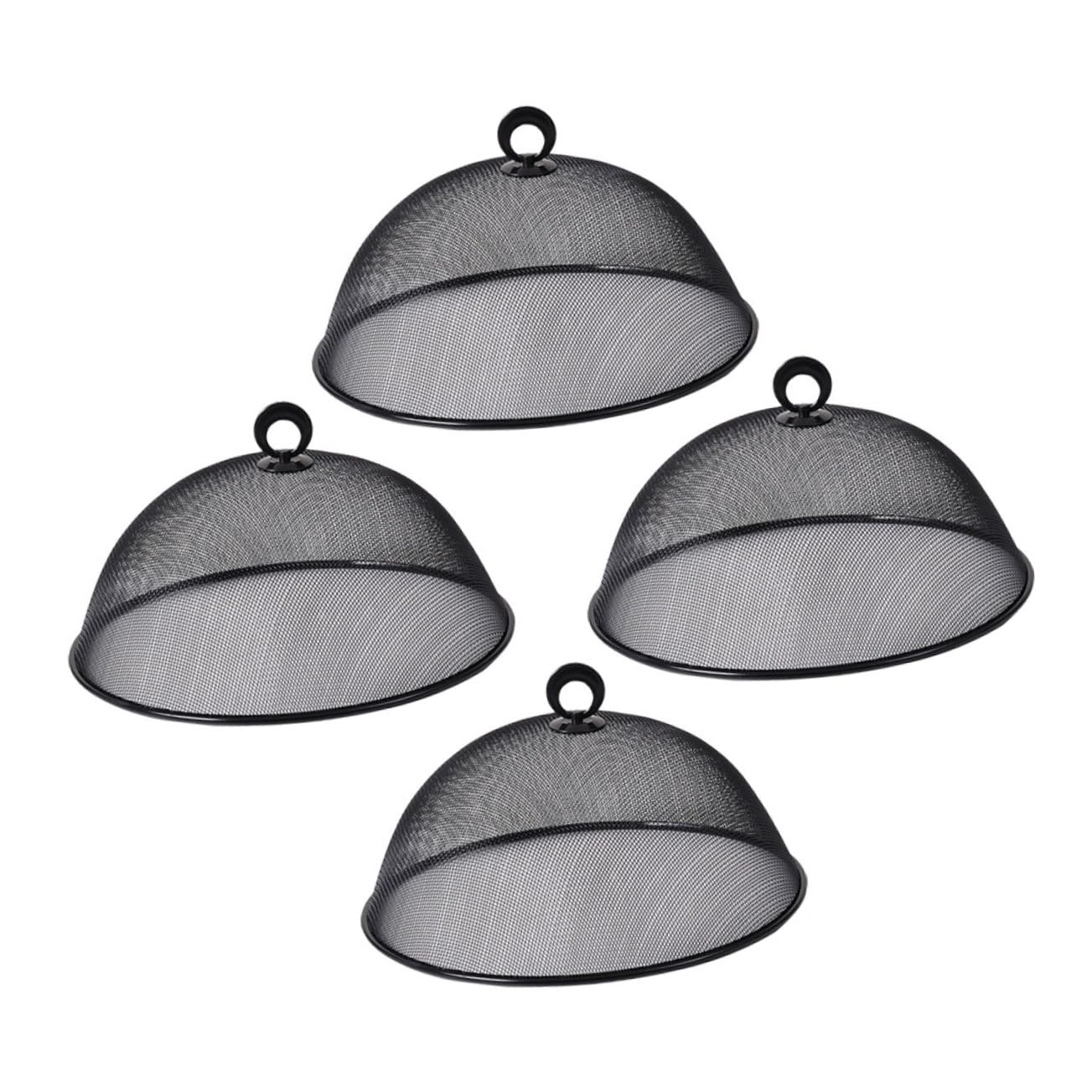 KOCKSHION 4Pcs Stainless Steel Mesh Food Covers Reusable Food Protectors for Outdoor Picnics Bbqs Parties Indoor Use Diameter to Keep Flies