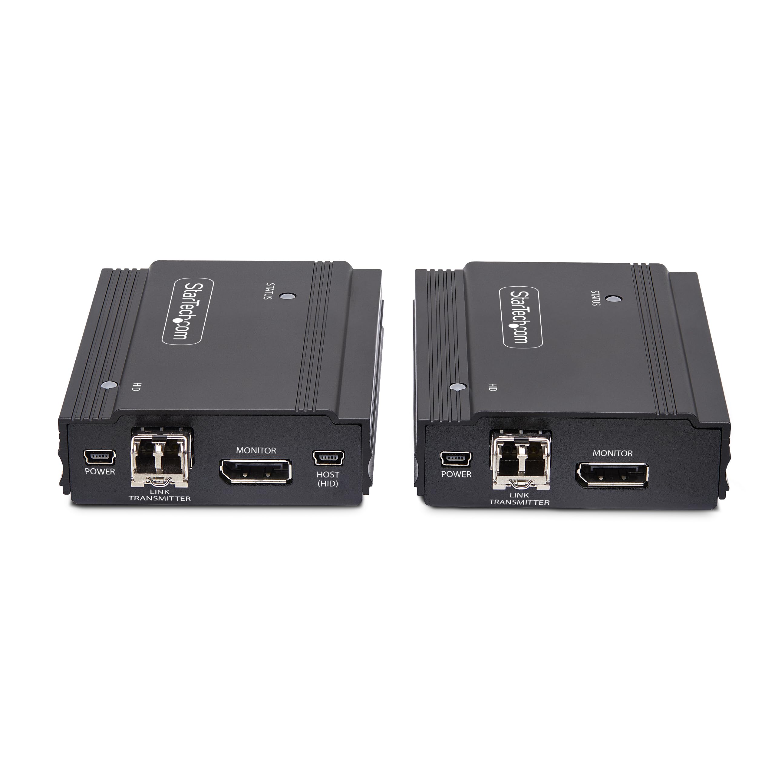 StarTech Extendeur KVM DisplayPort sur Fibre Multimode - 4K 60Hz - 300m | Kit d'extension de console, Modules SFP+ préinstallés, EDID, Sans logiciel, FD121-KVM-EXTENDER