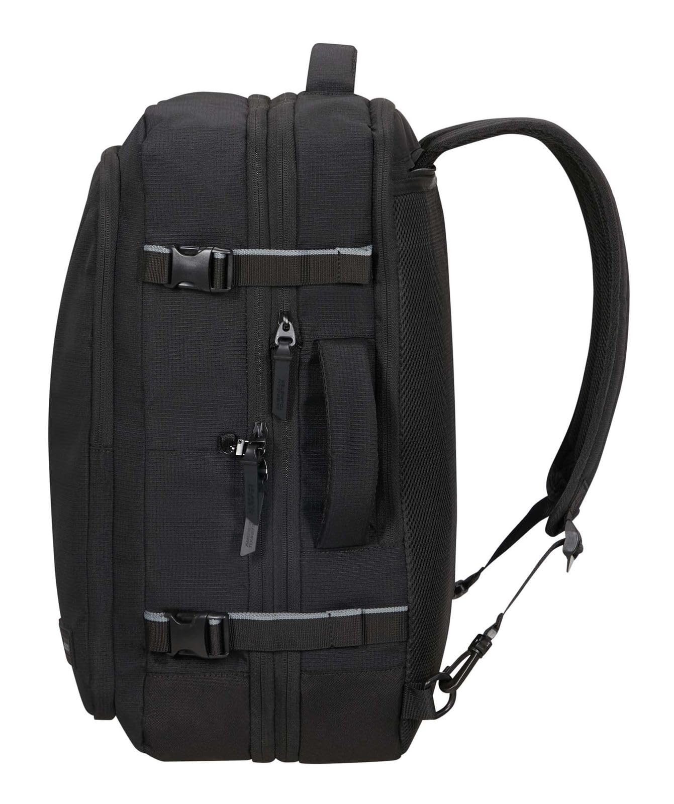 American Tourister Take2Cabin - Mochila de Viaje Expandible 17,3 Pulgadas, 55 cm, 42,5/48,5 l, Negro (Black)