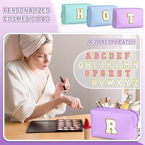 Miniatura 3 de TOPEAST - Bolso de maquillaje para mujer, Púrpura, Large