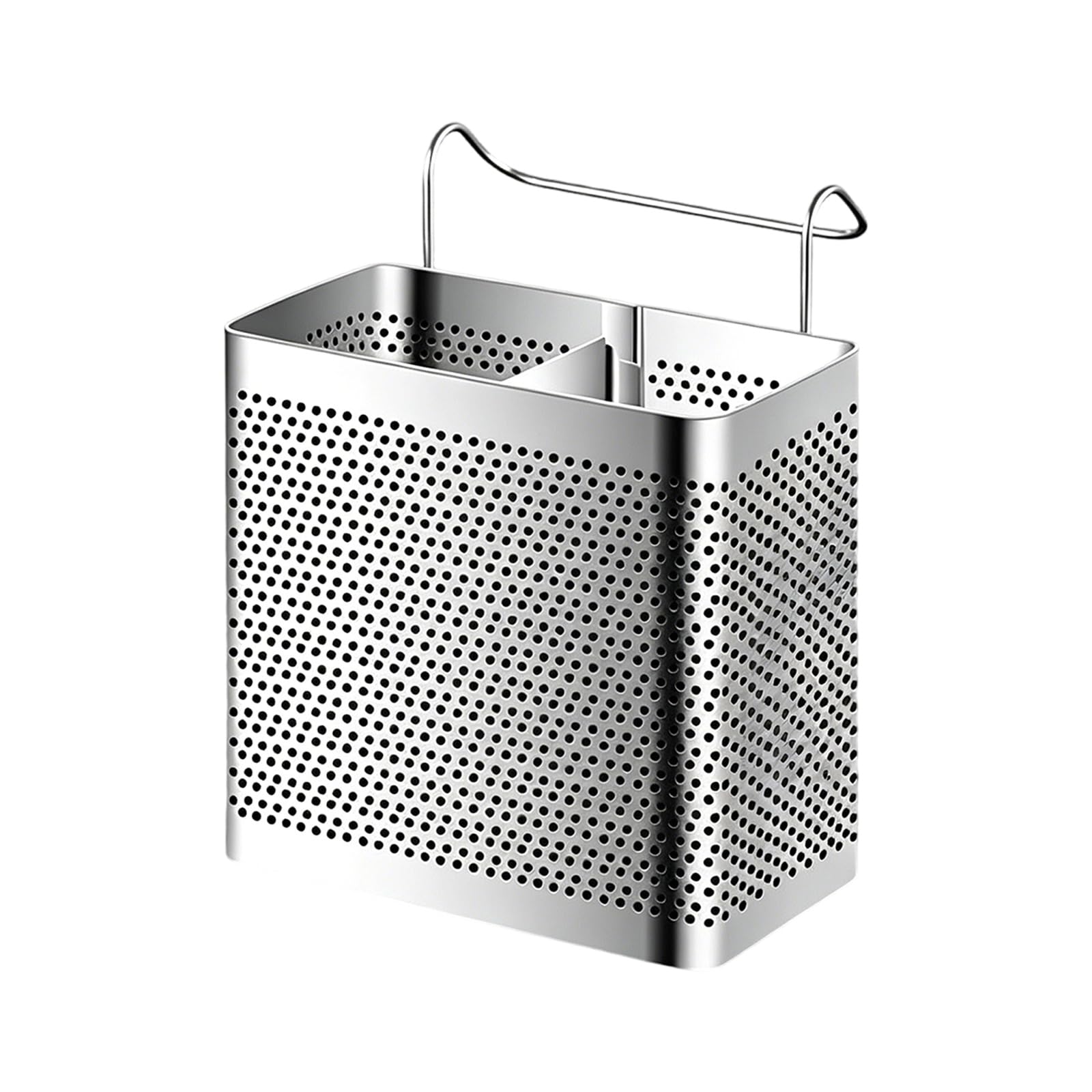TQUXNGA Stainless Steel Utensils Drying Rack with Inclined Base and Dense Drain Holes for Modern Kitchens Double Layer Drying Rack