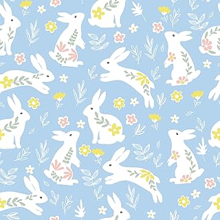 リメイクシート 水色 うさぎ柄 壁紙シール ブルー 青い 30.5cm×260cm 防水防汚防油 カッティングシート メンテナンスしやすい 操作簡単 糊残りなし 剥がせる壁紙 賃貸OK 初心者向け インテリア リビング キッチン 寝室 壁飾り 家具DIY キャビネット 引き出し 戸棚 テレビ台リメイク うさぎ柄デザイン 可愛い