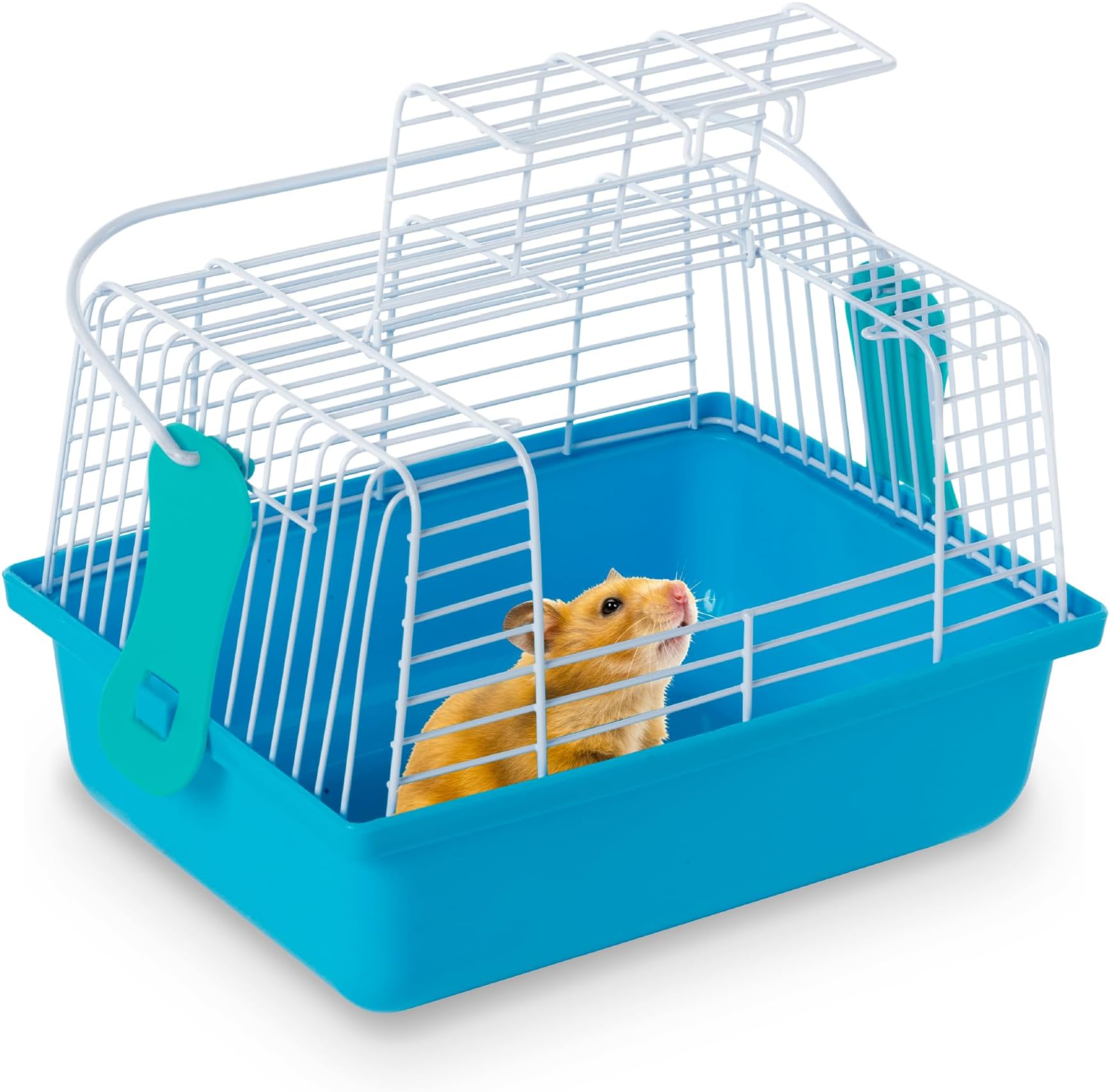 PH Prevue Hendryx Plastic Prevue Pet Products Travel Cage For Birds And Small Animals, Blue