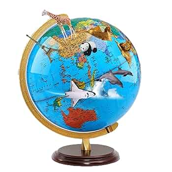 地球儀　大きめ　見やすい Amazon.co.jp: 地球儀 |球径25cmセピア地図(日本語版)/木製台座