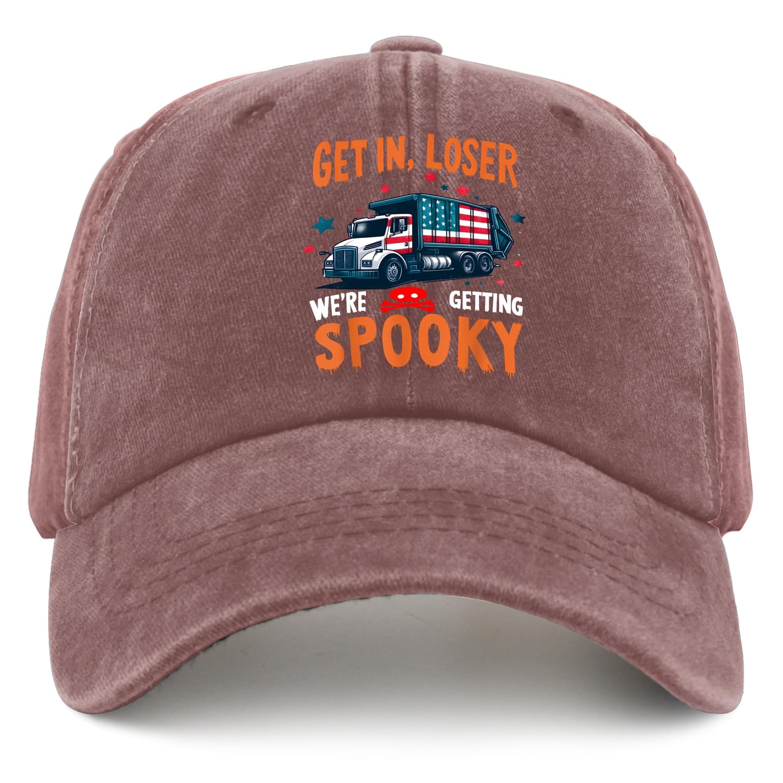 GenericGets Ing Losesr Spooky We’re Getting Halloween Ghost Skeleton Trucker hat mesh hat Womens Trucker hat s for