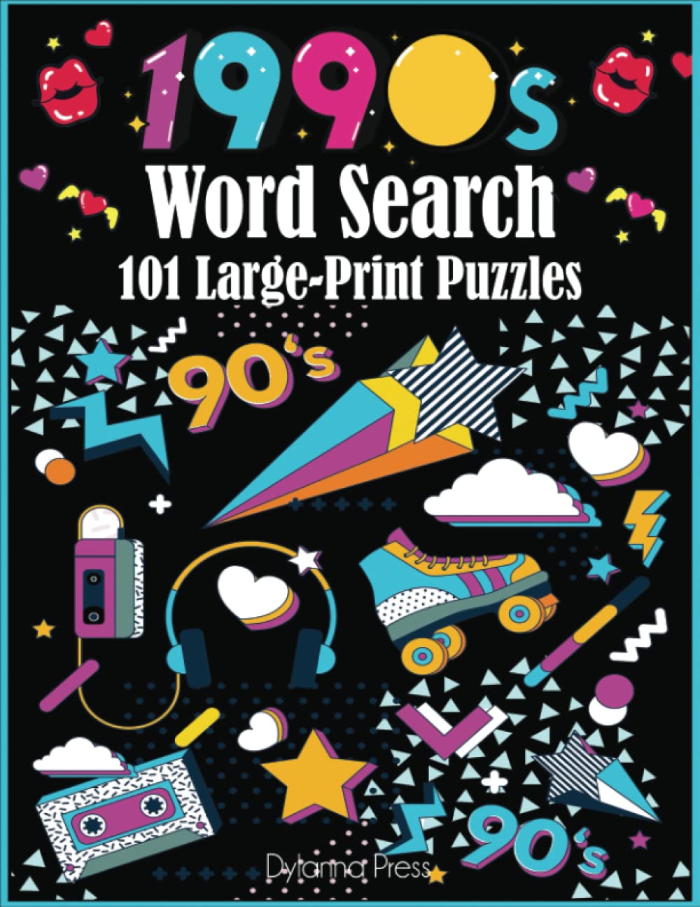 1990s Word Search: Nineties Word Games with 101 Large-Print Puzzles