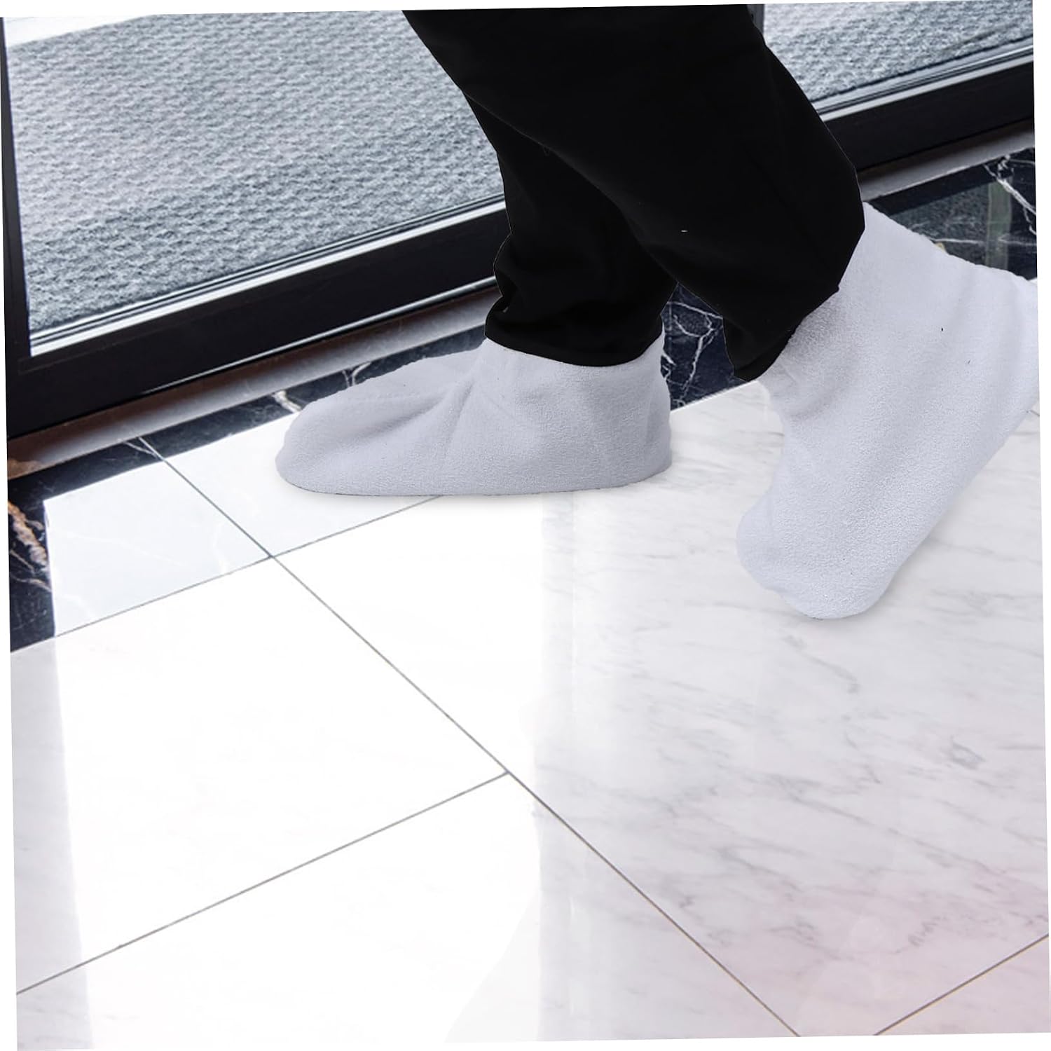 Didiseaon Spa Paraffin Wax Gloves and Booties Hand and Foot Wax Therapy Heat Retaining Design Polyester Flannel Home Use