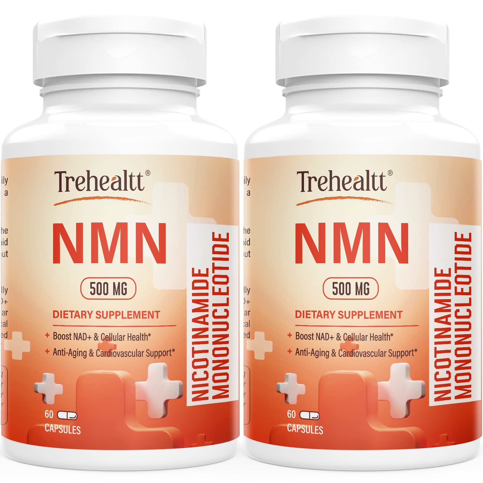 Max Potent NMN 500mg, 99% Ultra Purity NMN Supplement, for Longevity, Cell Repair, Boost NAD+, Energy Level, Immune Support Skin Health & Anti-Aging, Stabilized Form, 120 Capsules (120 Days Supply)