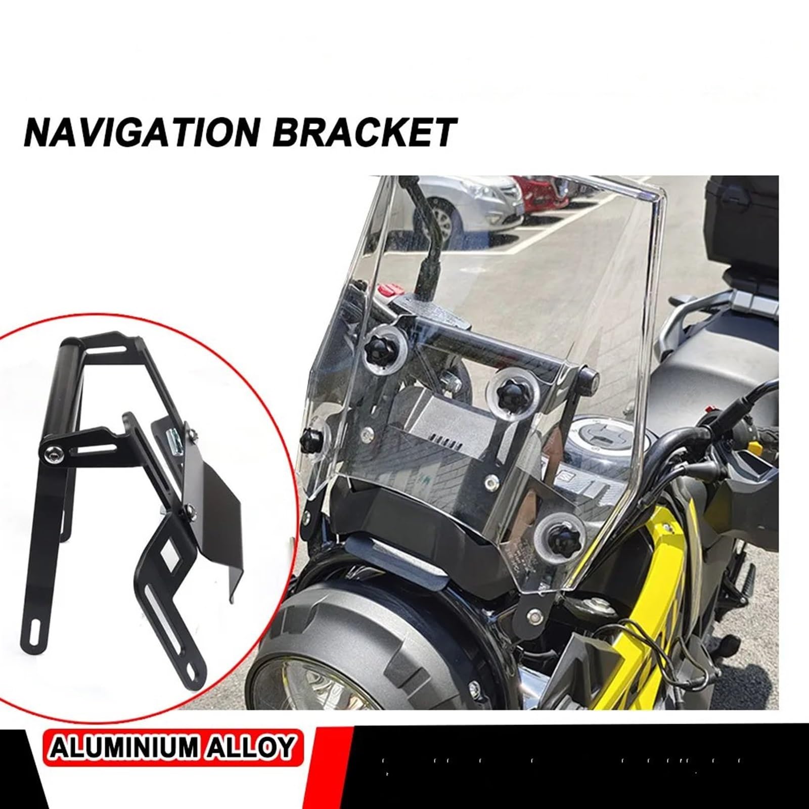 Soporte Navegación Soporte De Navegación para Motocicletas Función Elevación Parabrisas Ajuste Soporte para Teléfono GPS para Suzuki para V-Strom 250 DL250 para Vstrom Soporte GPS para Motocicleta