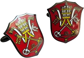 Holy See Vatican Coat of Arms Flag Catholic Pope Cuff Links Cufflinks Set