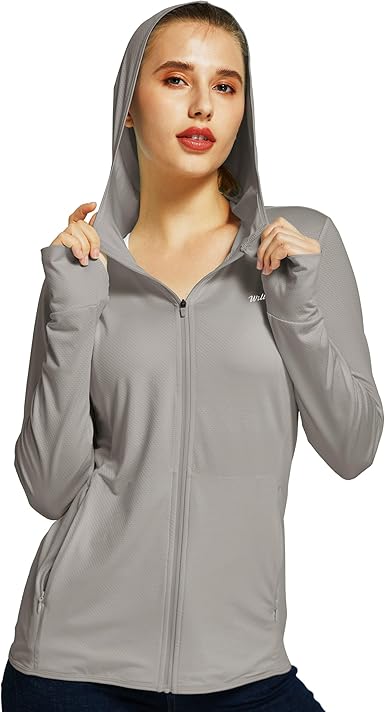 Vrouwen Upf 50 Zonbescherming Shirts Spf Jacket Uv Hoodie Shirt Met Lange Mouwen Running Hiking Outdoor Kleding Upf 50 Blokken 98 Van De Uva Uvb Stralen Fash
