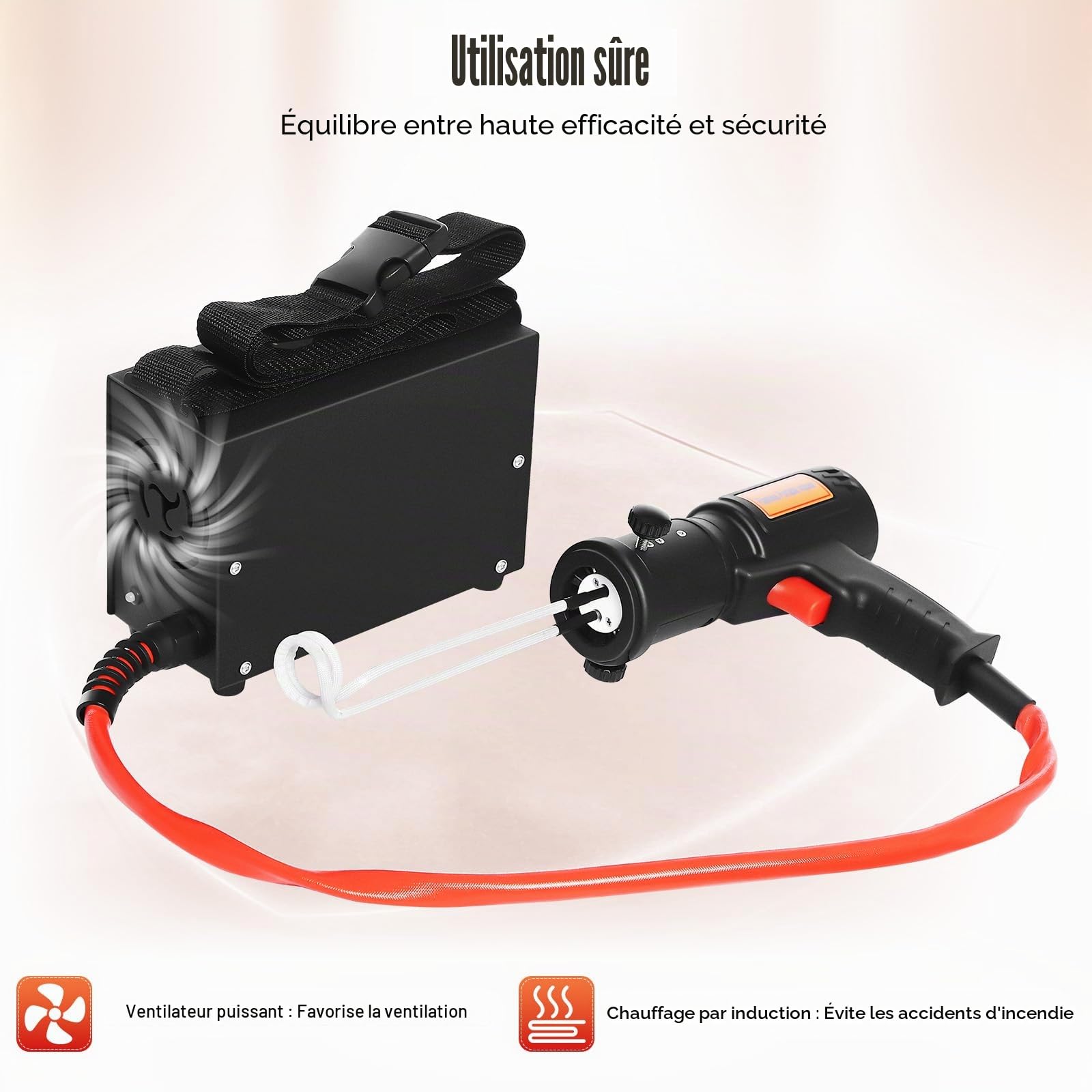 Chauffage à induction pour voiture, 1,5 kW, kit de chauffage magnétique à induction, avec 4 bobines chauffantes, appareil à induction, appareil à induction, appareil à induction, appareil à induction,