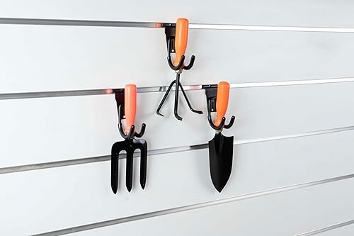 Miniatura 7 de FELLER Ganchos Slatwall y accesorios de Slatwall Paquete de 20 ganchos y ganchos para pared de láminas individuales y dobles de alta calidad para