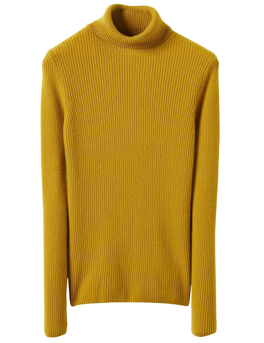 Maglione da donna a collo alto in lana lavorato a maglia a maniche lunghe caldo top